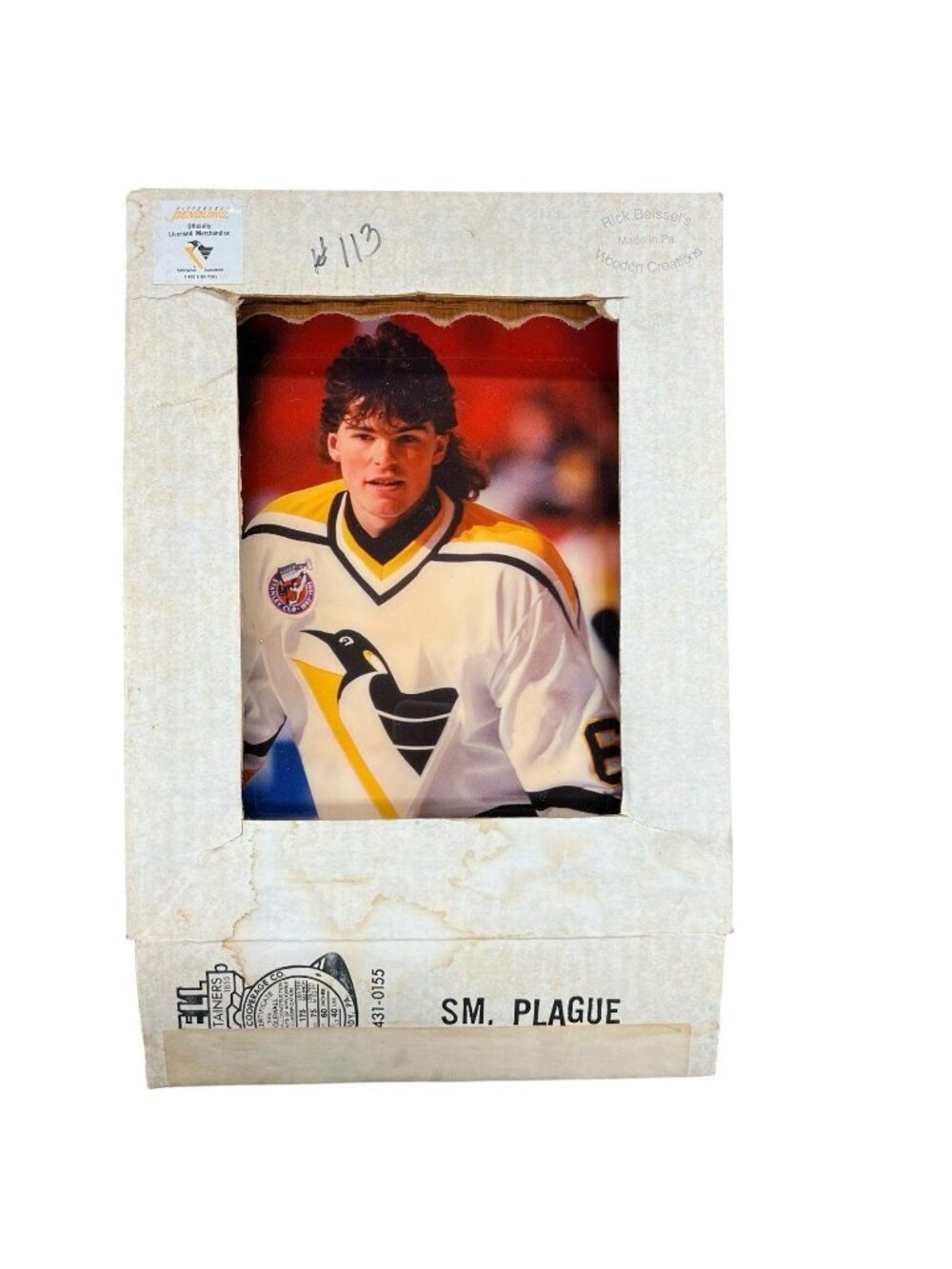Jaromir Jagr Pittsburgh Penguins Vintage Wood 8x10 Photo Plaque NHL Man Cave 90s